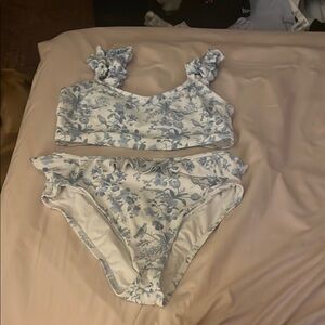 Vince Camuto Blue Floral Bikini